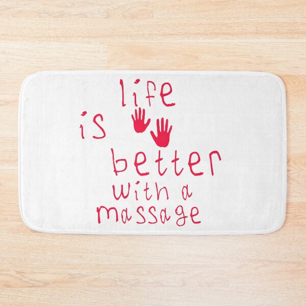 Item preview, Life is better with massage designed and sold by kinpirks.