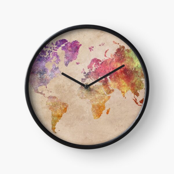 Item preview, Map of the world art watercolor #map #worldmap designed and sold by JBJart.