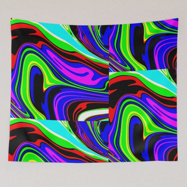 Item preview, Psychedelic texture acid fluor designed and sold by Optical-art.