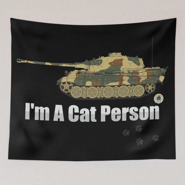 Item preview, Im A Cat Person Colored Tiger 2 (Konigstiger) designed and sold by FAawRay.