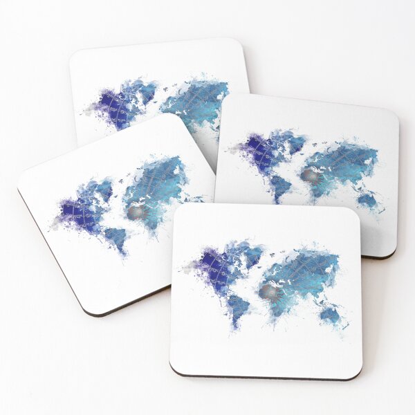 Item preview, World Map Wind Rose splash designed and sold by JBJart.