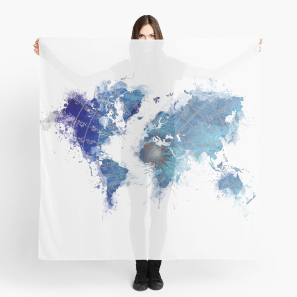 Fashion World Map Print Scarves And Shawls Women Map Scarf Shawls Hijab Mix  3 Color 10pcs/LOT Free Shipping - AliExpress