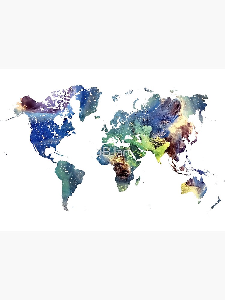 World map cosmos #map #worldmap by JBJart