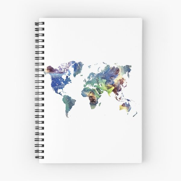Aperçu de l'œuvre Carte du monde cosmos #map #worldmap créée et vendue par JBJart.