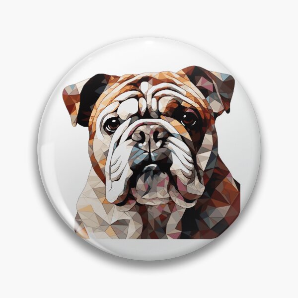 Item preview, Geometric Bulldog designed and sold by NuCrescentApp.