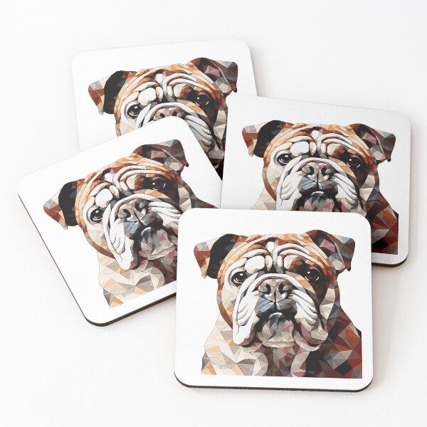 Item preview, Geometric Bulldog designed and sold by NuCrescentApp.