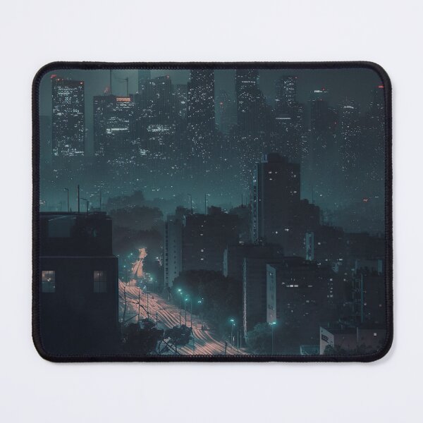 Item preview, Print of a city illuminated by lights at night designed and sold by printposters.
