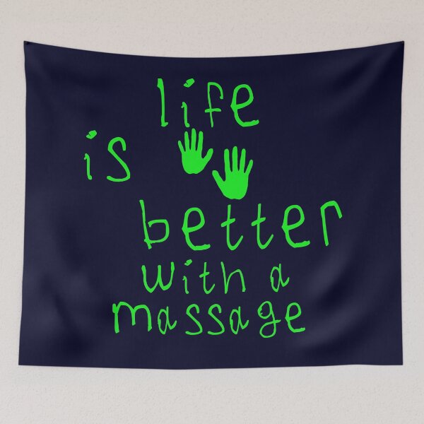Item preview, Life is better with massage designed and sold by kinpirks.