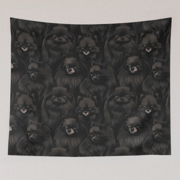 Item preview, Black pomeranian design designed and sold by uuniquegoods.