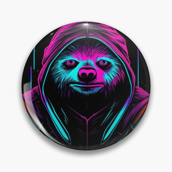 Artikelvorschau, Neon-Cyberpunk-Faultier entworfen und verkauft von Challigan.
