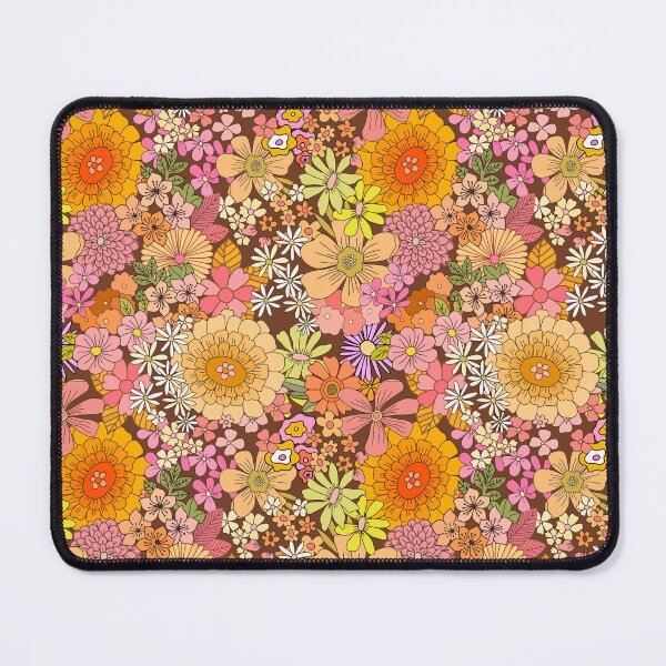 Item preview, hand drawn 70ies flowers designed and sold by taika tori.