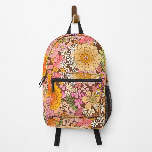 Item preview, hand drawn 70ies flowers designed and sold by taika tori.