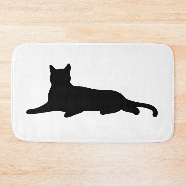 Item preview, Silhouette of cat lying down. designed and sold by Nyctophiles.