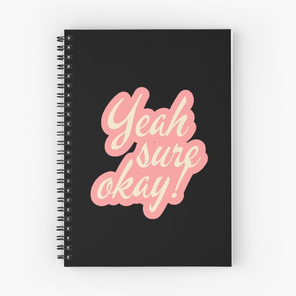 Item preview, Yeah, Sure, Okay Pink Typography designed and sold by ImaginedCo.