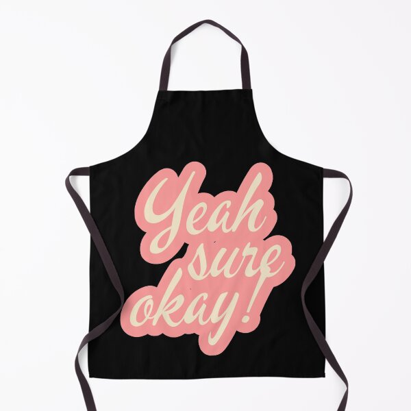 Item preview, Yeah, Sure, Okay Pink Typography designed and sold by ImaginedCo.