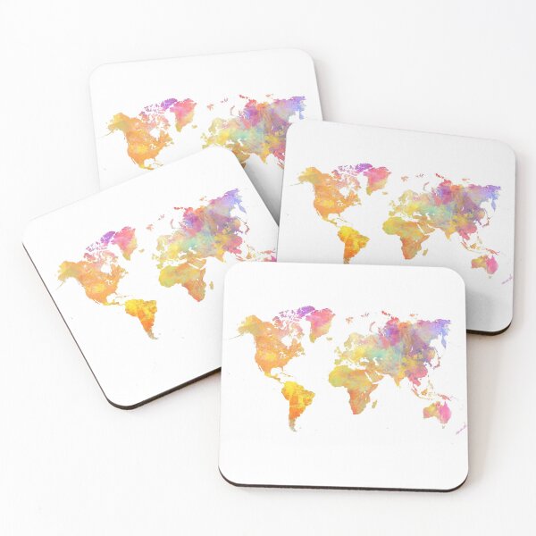Item preview, World Map Pastel #map #worldmap designed and sold by JBJart.