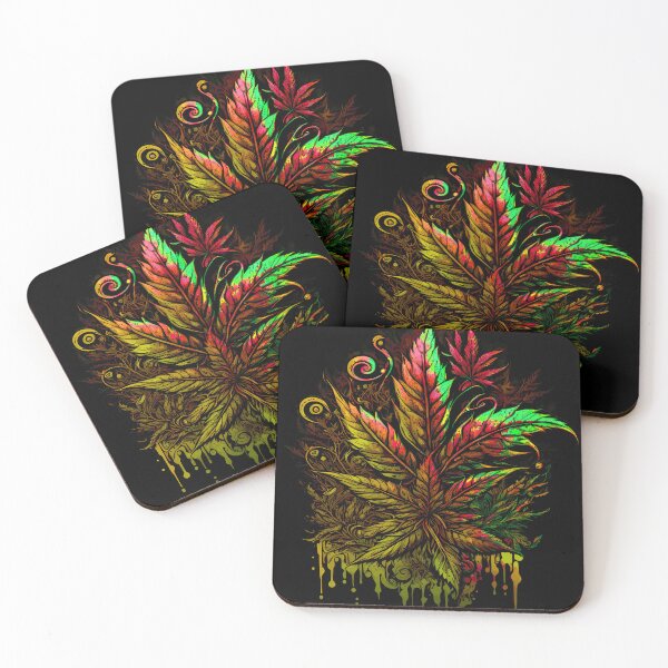 Item preview, Cannabis Leaf Dripping Abstract designed and sold by MindWave THC.