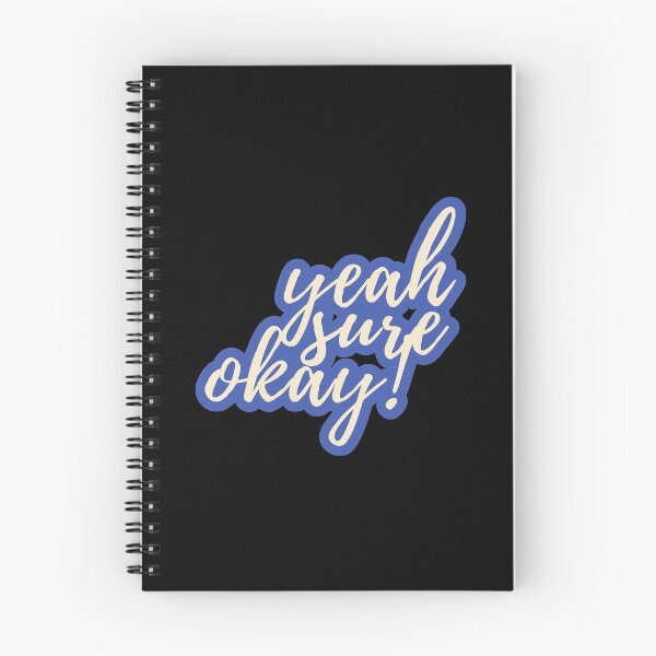 Item preview, Yeah, Sure, Okay Blue Typography designed and sold by ImaginedCo.
