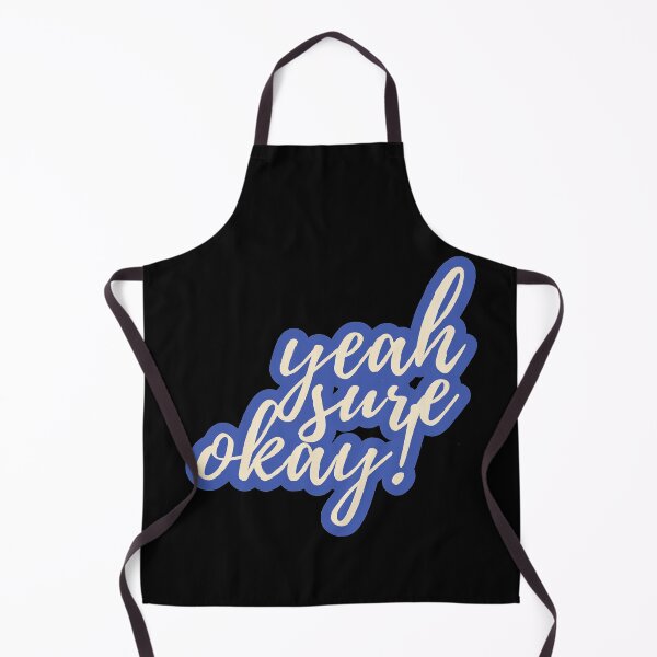 Item preview, Yeah, Sure, Okay Blue Typography designed and sold by ImaginedCo.
