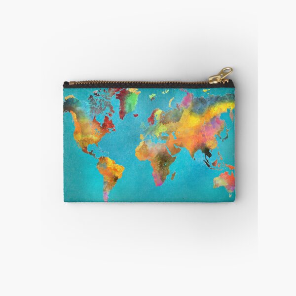Item preview, World map blue designed and sold by JBJart.