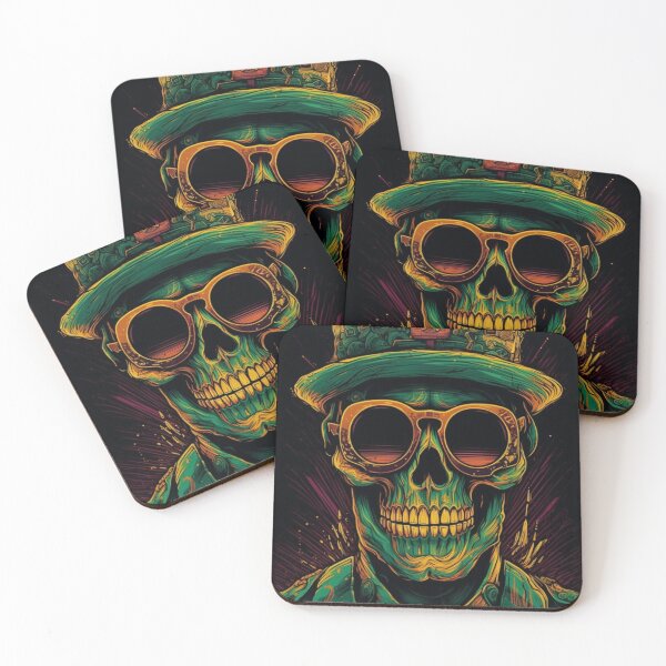 Item preview, Whimsical Psychedelic Skull Madhatter Graphic Design V.14 designed and sold by Pexelpanoramas.