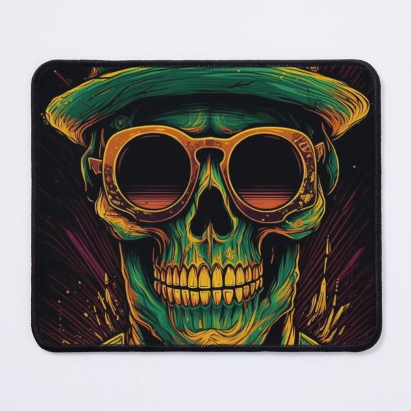 Item preview, Whimsical Psychedelic Skull Madhatter Graphic Design V.14 designed and sold by Pexelpanoramas.