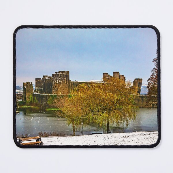 Item preview, Caerphilly Castle on a Snowy Day designed and sold by IanWL.