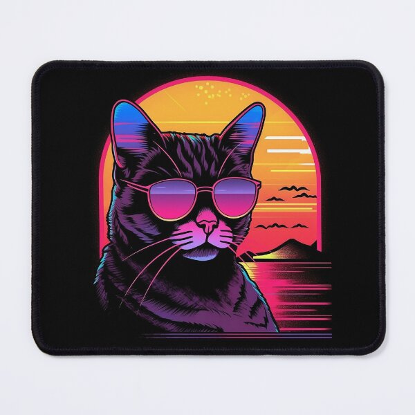 Item preview, Chill Cat Vibe Vaporwave Synthwave designed and sold by TiagoCupertino.