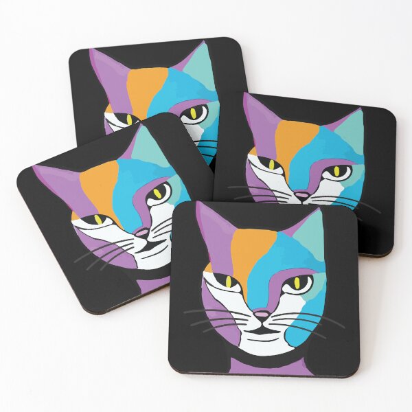 Item preview, Colorful Cat Woman Illustration designed and sold by JoseloRochaArt.
