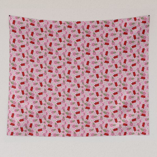 Item preview, Asthma Inhalers and Grey Awareness Ribbons Red and Pink Floral designed and sold by KrisInStitches.