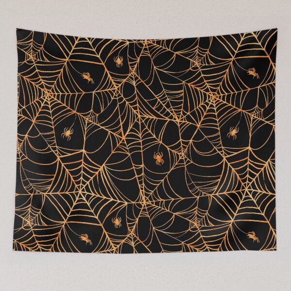 Item preview, Spiderwebs Orange designed and sold by Paisley Yazel.