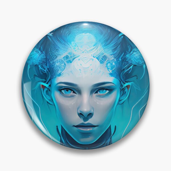 Item preview, AI Art | Cyber Crystal Woman designed and sold by Fractal-Graphic.