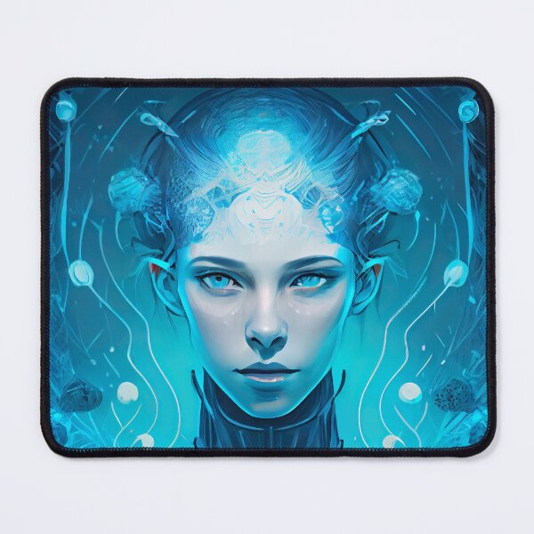 Item preview, AI Art | Cyber Crystal Woman designed and sold by Fractal-Graphic.