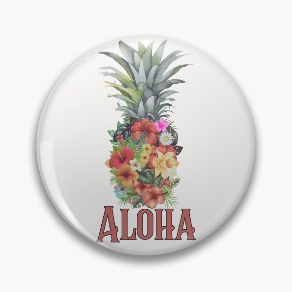 Item preview, Aloha Summer Flowers Pineapple designed and sold by HappyLifeCreate.