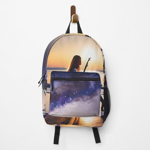 Item preview, Two singers with guitar under a starry sky by the sea designed and sold by Chancedazur.