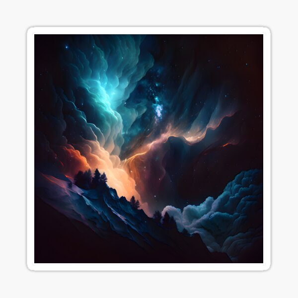 Galaxy night Sticker