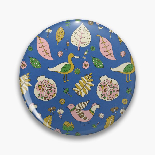 Item preview, Patos y hojas designed and sold by Alessandro Remo Mazzoni Remotextiles.