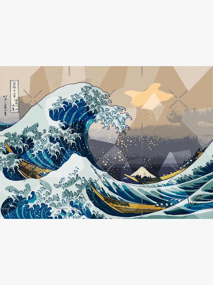 Thumbnail 3 of 3, Canvas Print, The Big Wave designed and sold by LiscaGraphicArt.