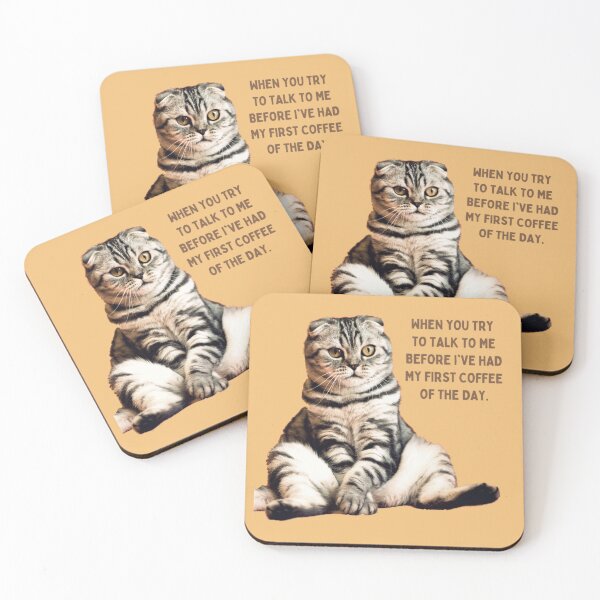 Item preview, When you try to talk to me before I've had my first coffee of the day designed and sold by authenticwords.