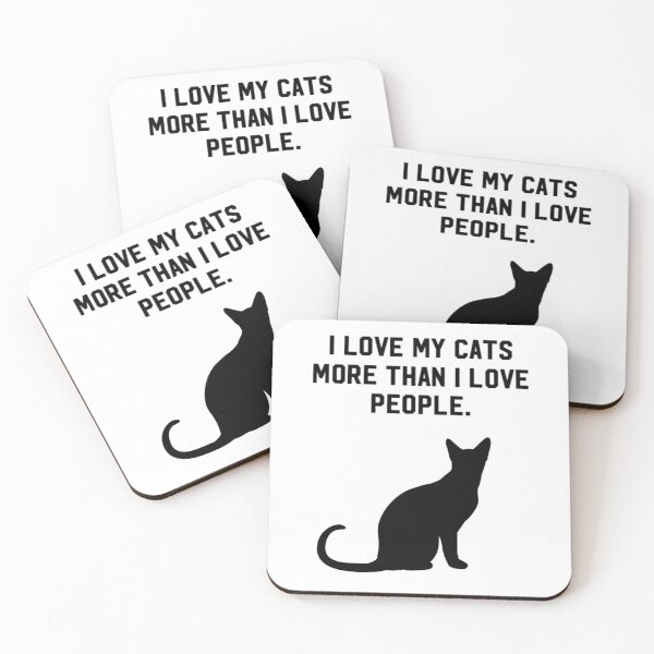 Item preview, I love my cats more than i love people designed and sold by Thehuskysshop.