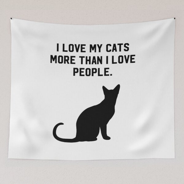 Item preview, I love my cats more than i love people designed and sold by Thehuskysshop.