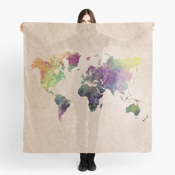 World Map  Scarf for Sale by JBJart