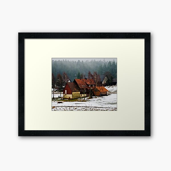 Farm in Schwarzwald-Germany Gerahmter Kunstdruck