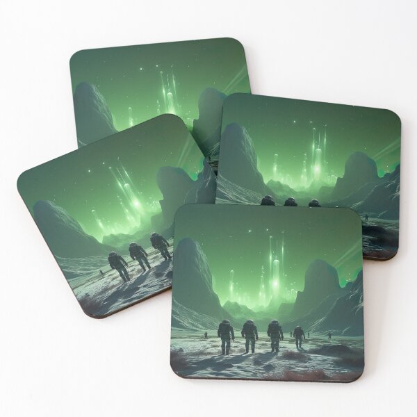 Item preview, Explorers trek the surface of a distant planet designed and sold by PrintCove.