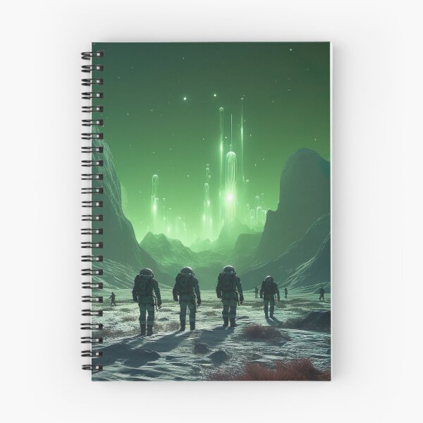 Item preview, Explorers trek the surface of a distant planet designed and sold by PrintCove.