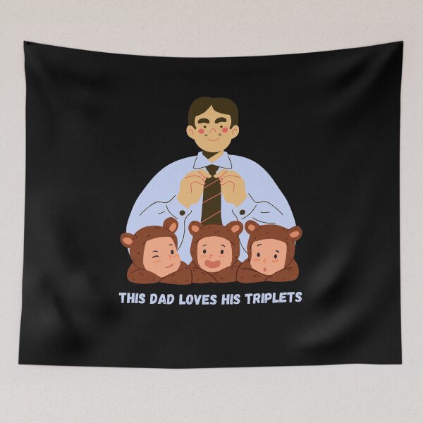 Item preview, This Dad Loves his Triplets designed and sold by Verkas27.