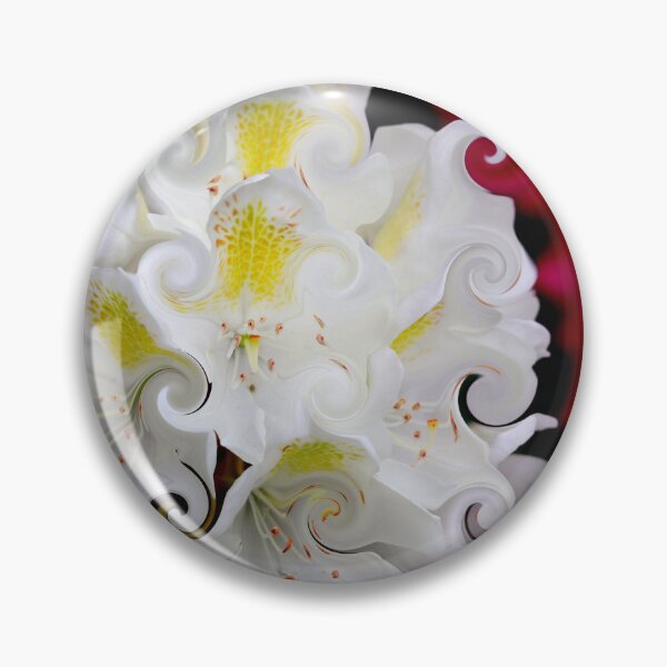 Item preview, White Rhododendron Swirling Pedals designed and sold by BostonArcImage.