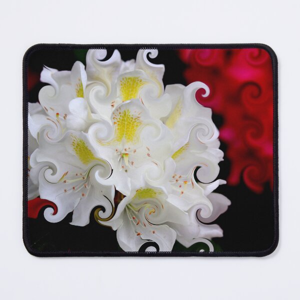 Item preview, White Rhododendron Swirling Pedals designed and sold by BostonArcImage.
