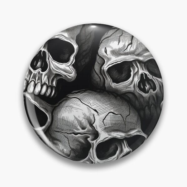 Item preview, skull Black white Skull Black White designed and sold by jaybo75.