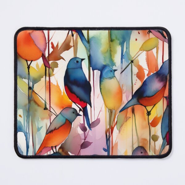 Item preview, Watercolor wash spring birds designed and sold by Matt's Artificial Nature.